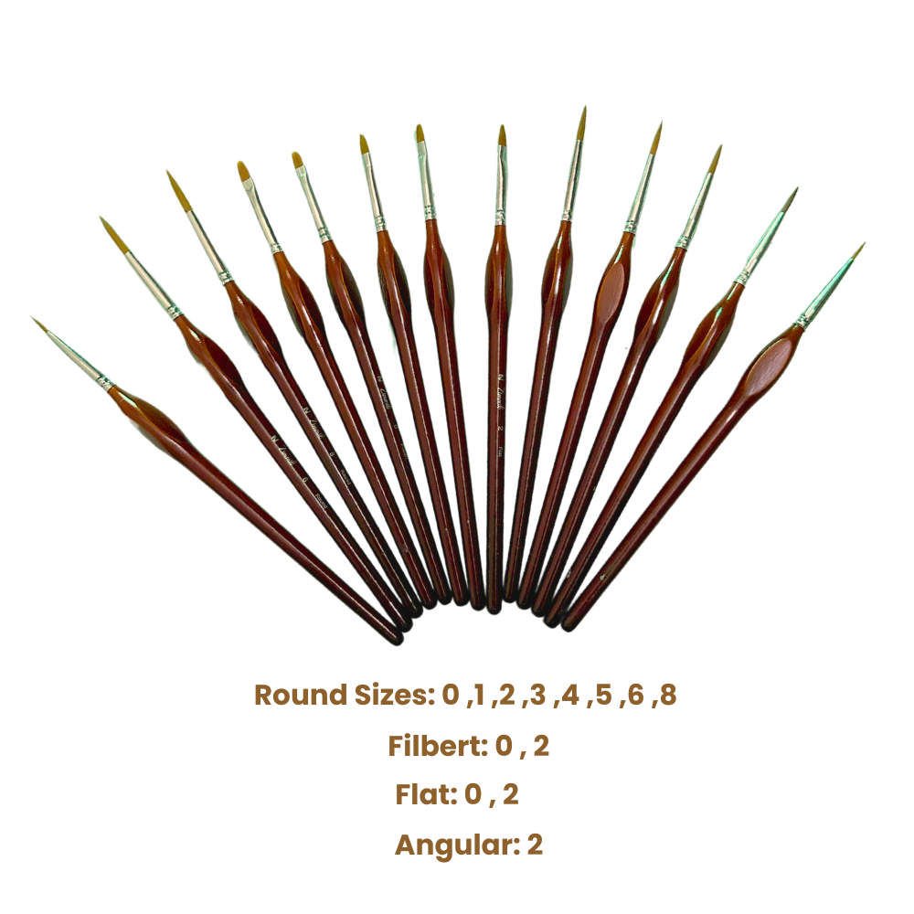 Zimmil Precision Miniature brushes - set of 13