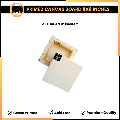 Pack of 10 Primed canvas boards for painting - Summer's Package