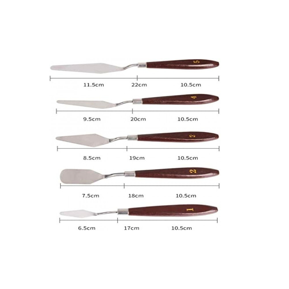 Palette Knife set of 5 - Premium Edition