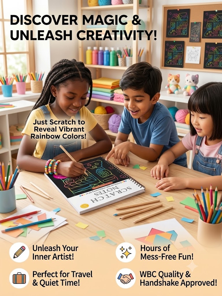DIY Fun Creative Mini Scratch notepad for kids - Limited Edition
