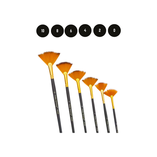 Fan brush set of 6 - Artist's Edition