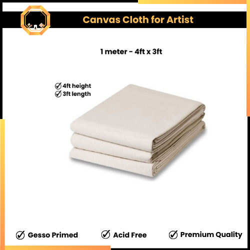 Canvas Cloth for Artists - 1 meter Length - 3ft x 4ft