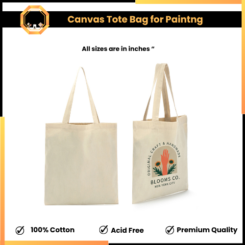 Plain Canvas Tote Bag For Painting - Special Edition