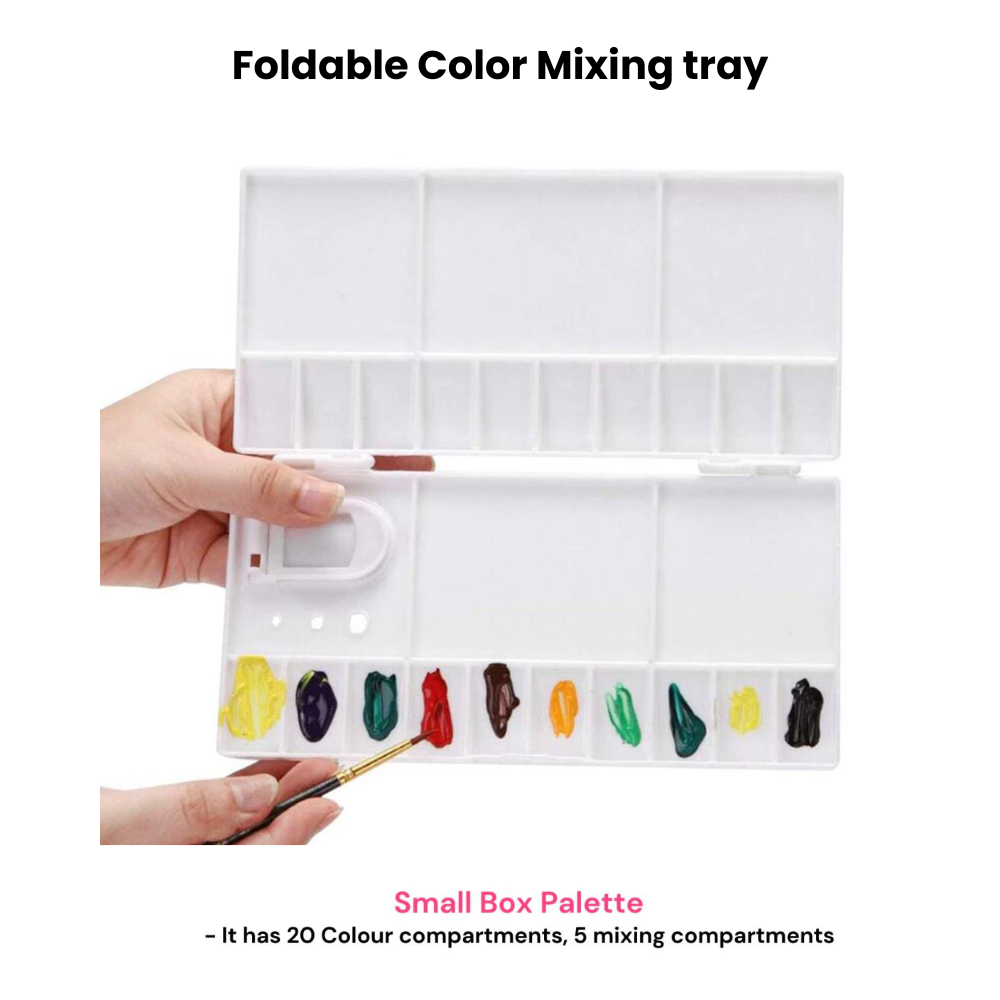 Foldable Color Mixing Palette 20 wells - Professional Edition