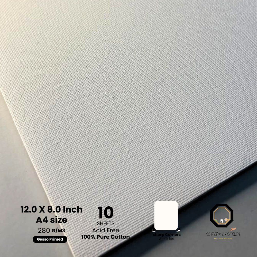 Xinbowen Artist's Gesso Primed canvas Pad A4 - Acrylic Edition