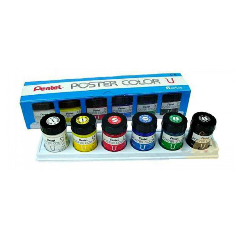 Pentel Poster Color set of 6 - Artist Edition