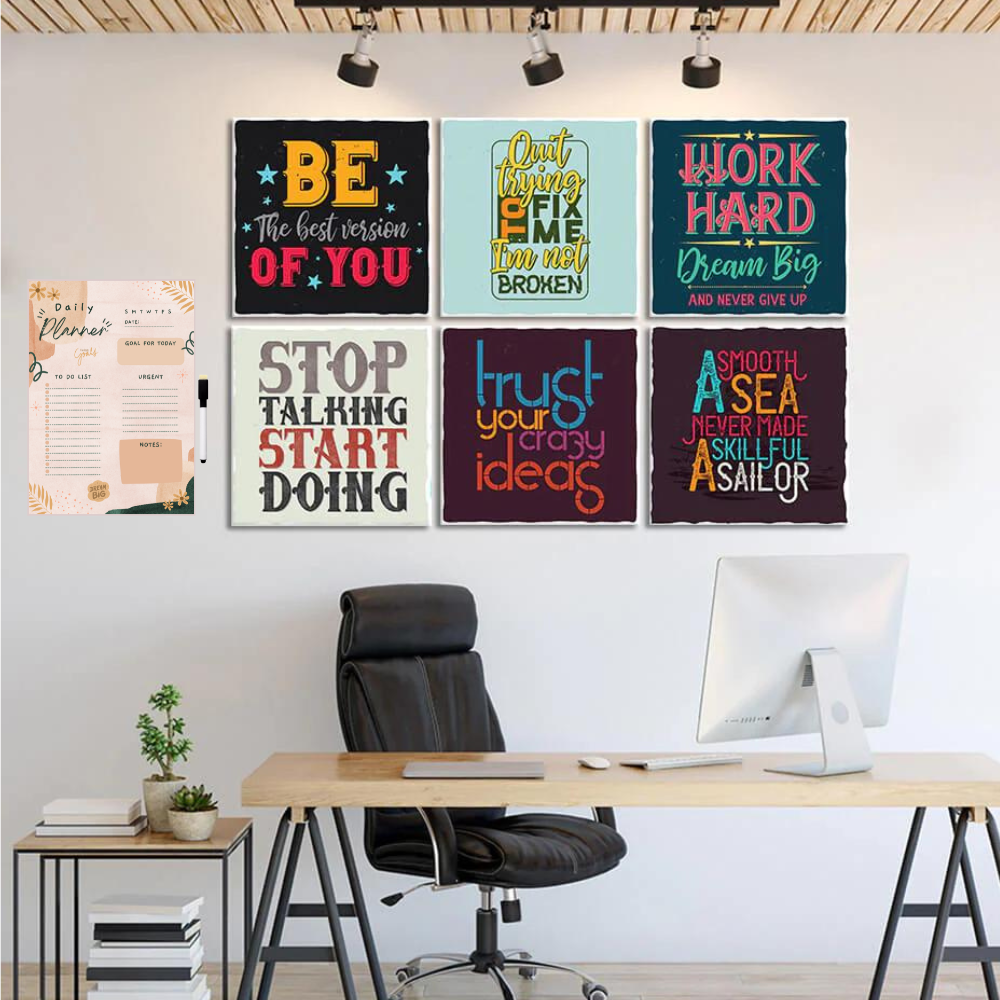 Daily planner A4 Laminted with board marker