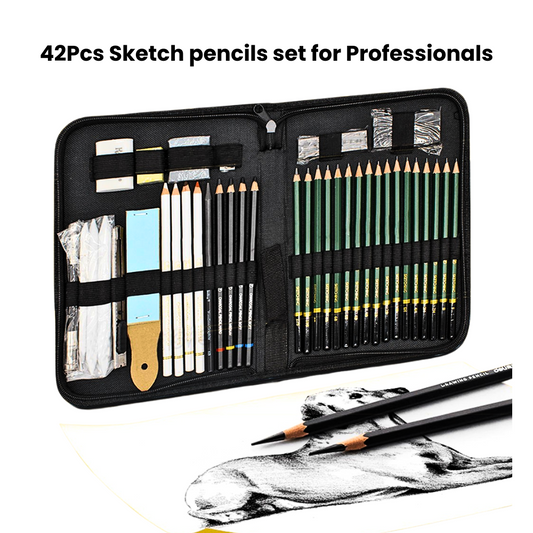 42Pcs Sketchpencil set Complete Box - Professional Edition