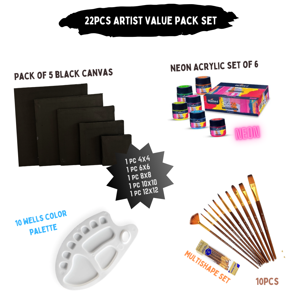 22 Pcs/Set Value Pack For Artist - Neon Edition
