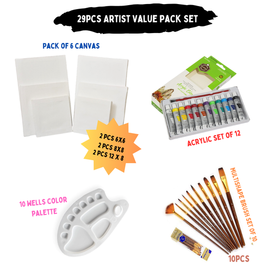 29 Pcs/Set Value Pack For Artist - Professional Edition
