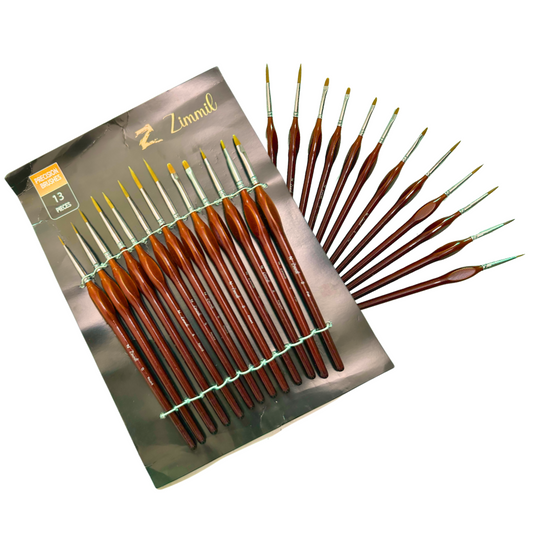 Zimmil Precision Miniature brushes - set of 13