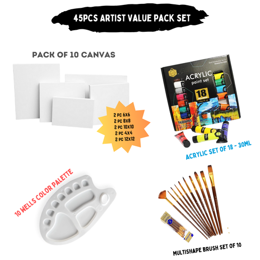 39 Pcs/Set Value Pack For Artist - Gold Edition