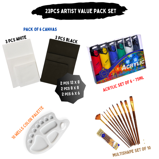 23 Pcs/Set Value Pack For Artist - Gold Mix Edition