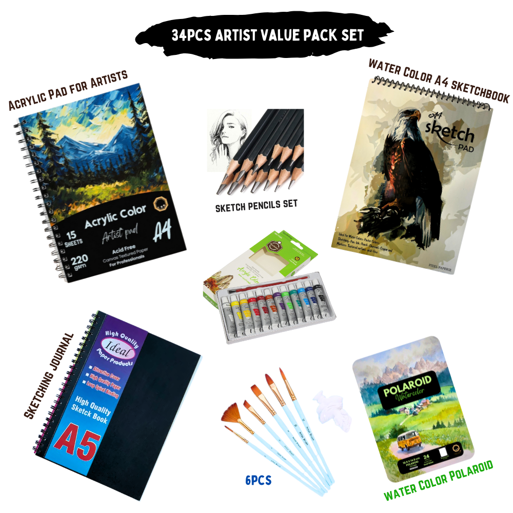 34pcs Ultimate Artist's Value pack - Dreamer's Edition