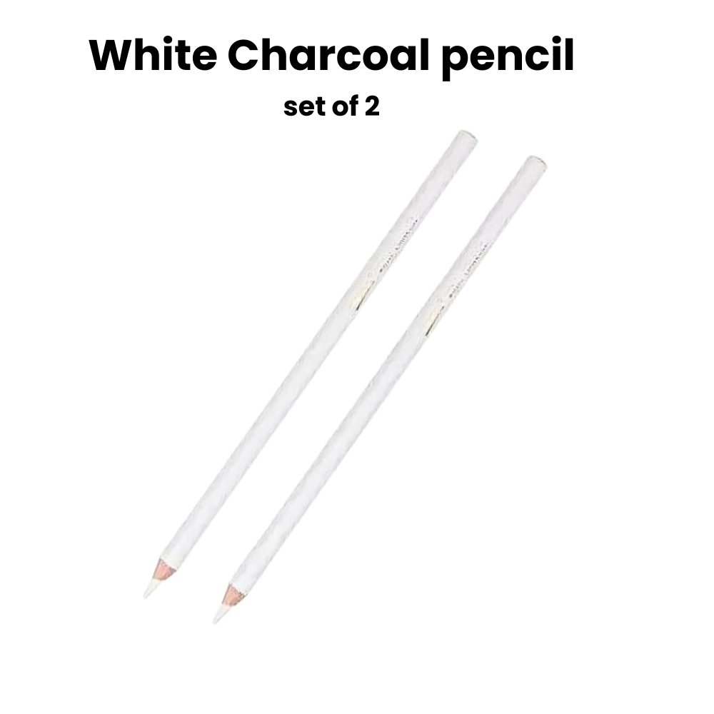 White Charcoal pencils Set - Top quality