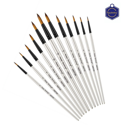 Keep smiling Round Brush set of 12 - Preium Edition