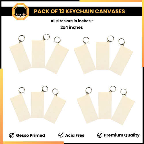 Paintable Keychain Canvases - Memories Lover Edition