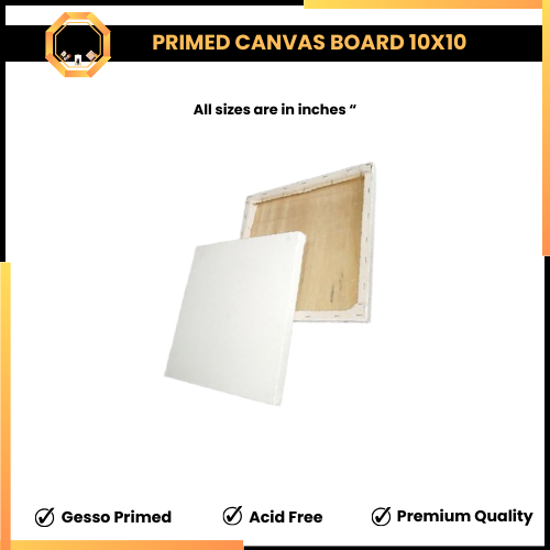 Pack of 10 Primed canvas boards for painting - Summer's Package