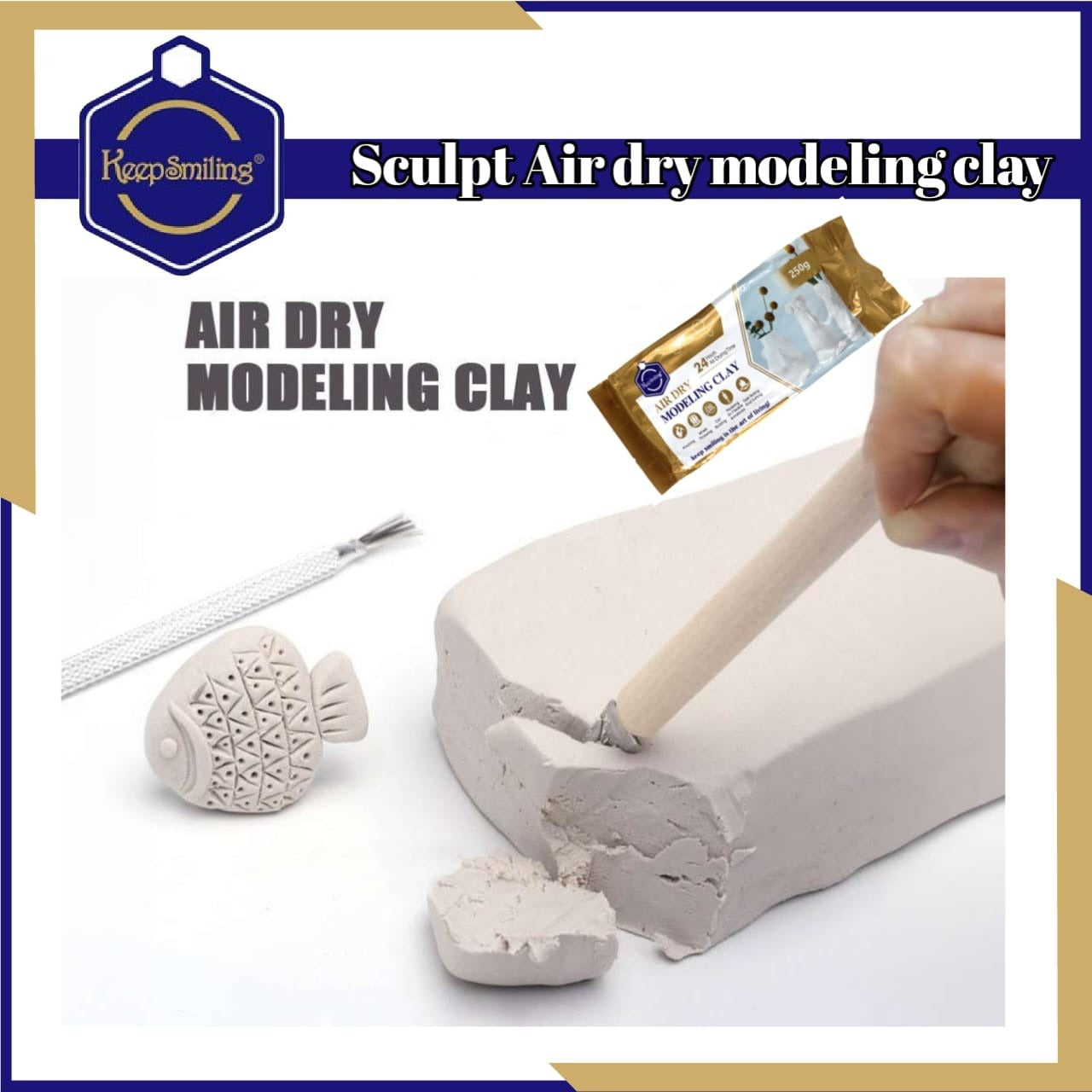 Keep smiling Air Modeling Clay - 250g