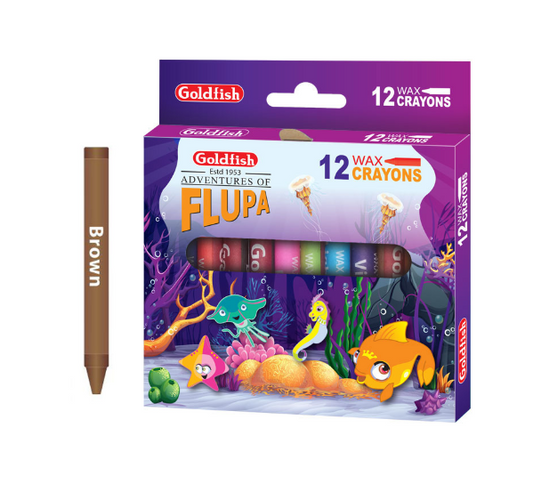 Goldfish Wax Crayons set of 12 box - Creative Edition