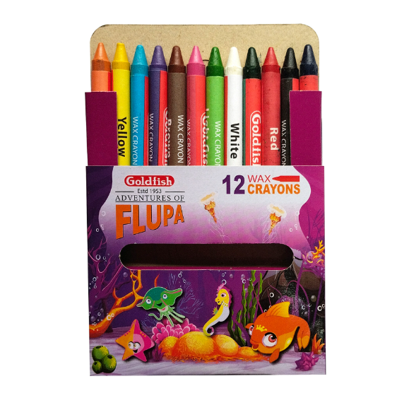 Goldfish Wax Crayons set of 12 box - Creative Edition