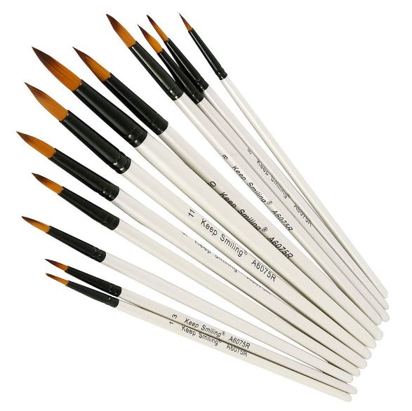 Keep smiling Round Brush set of 12 - Preium Edition