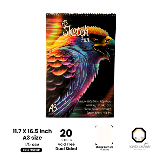 SketchPad for sketching A3 - 175gsm 20 sheets