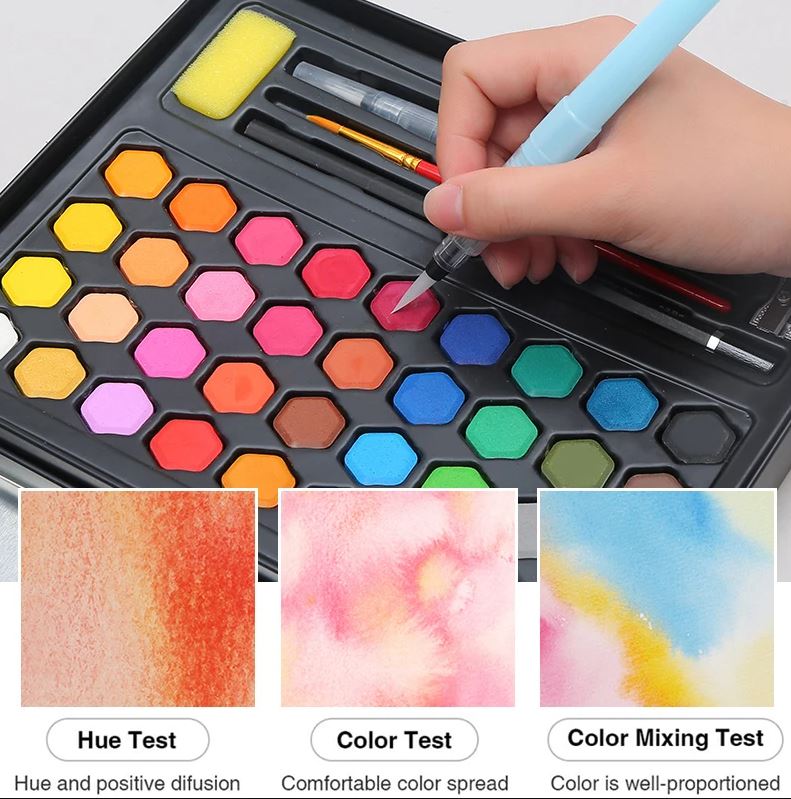 Keep Smiling Solid Watercolor set of 36- Artist's Edition Complete Box