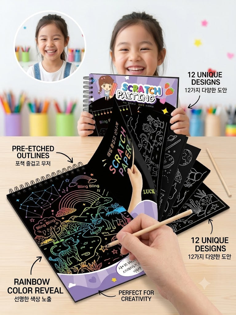 DIY Fun Creative Scratch Book for kids - Limited Edition