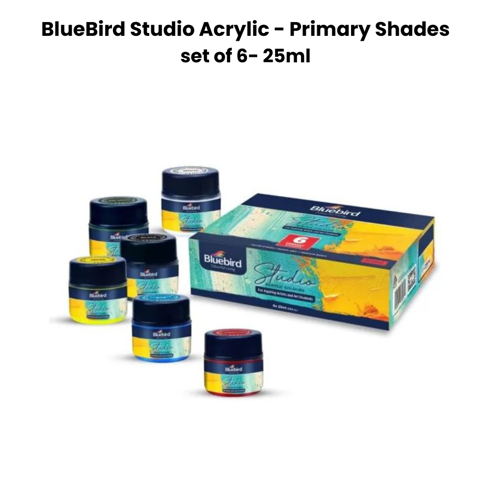 Blue Bird Studio Acrylic color set of 6 - 25ml