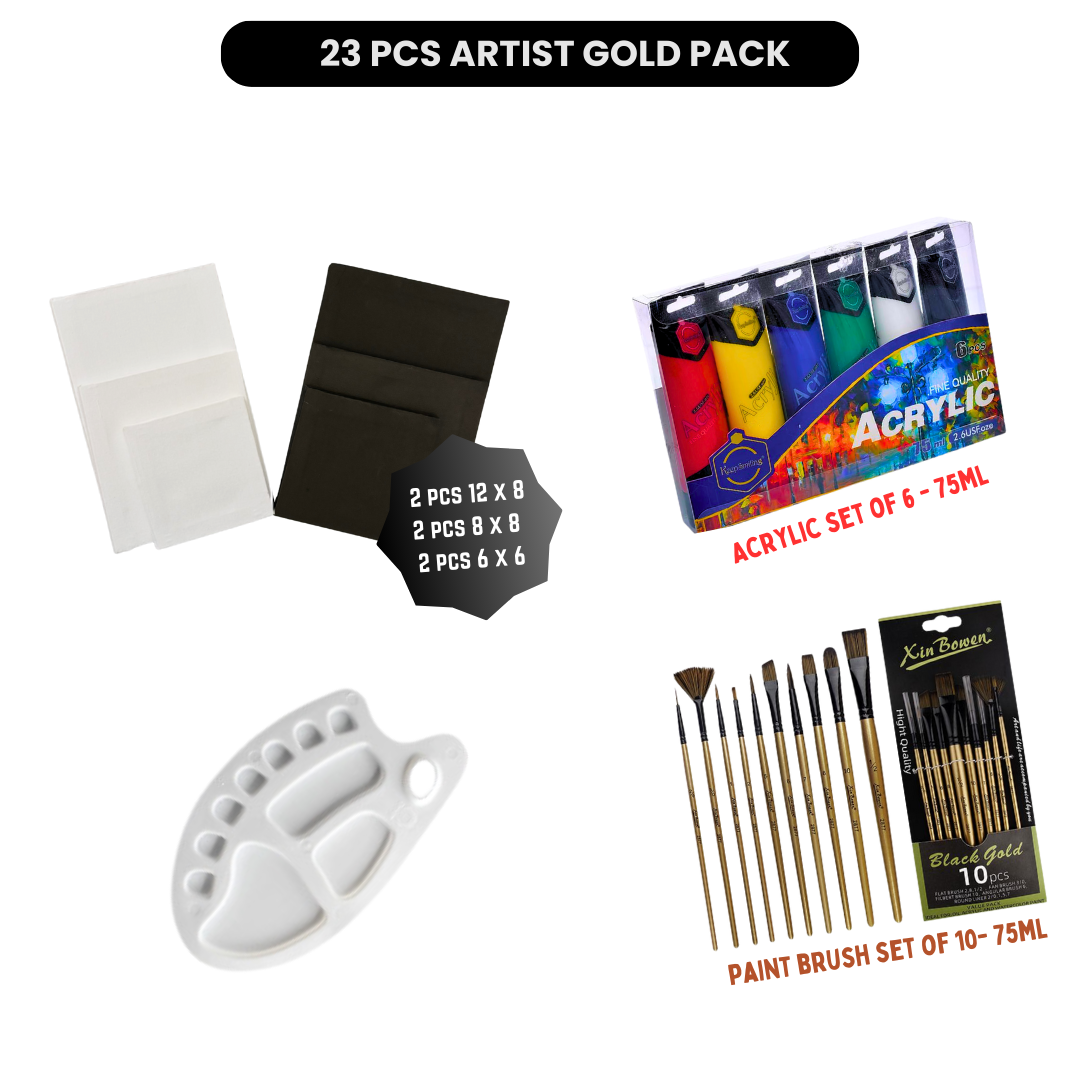 23 Pcs/Set Value Pack For Artist - Gold Mix Edition