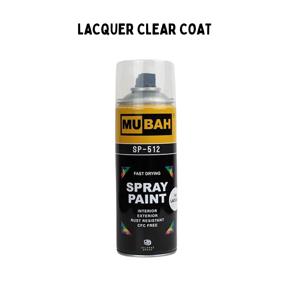 Mubah Transparent Laquer Spray - For paint Protection