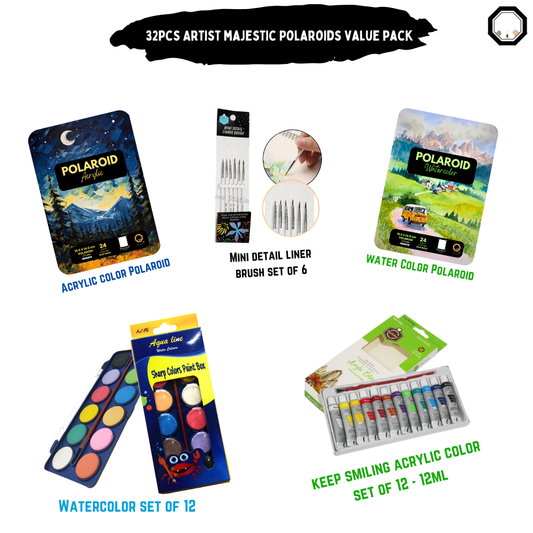 32Pcs/Set Polaroid majestic Value pack - Painting Edition