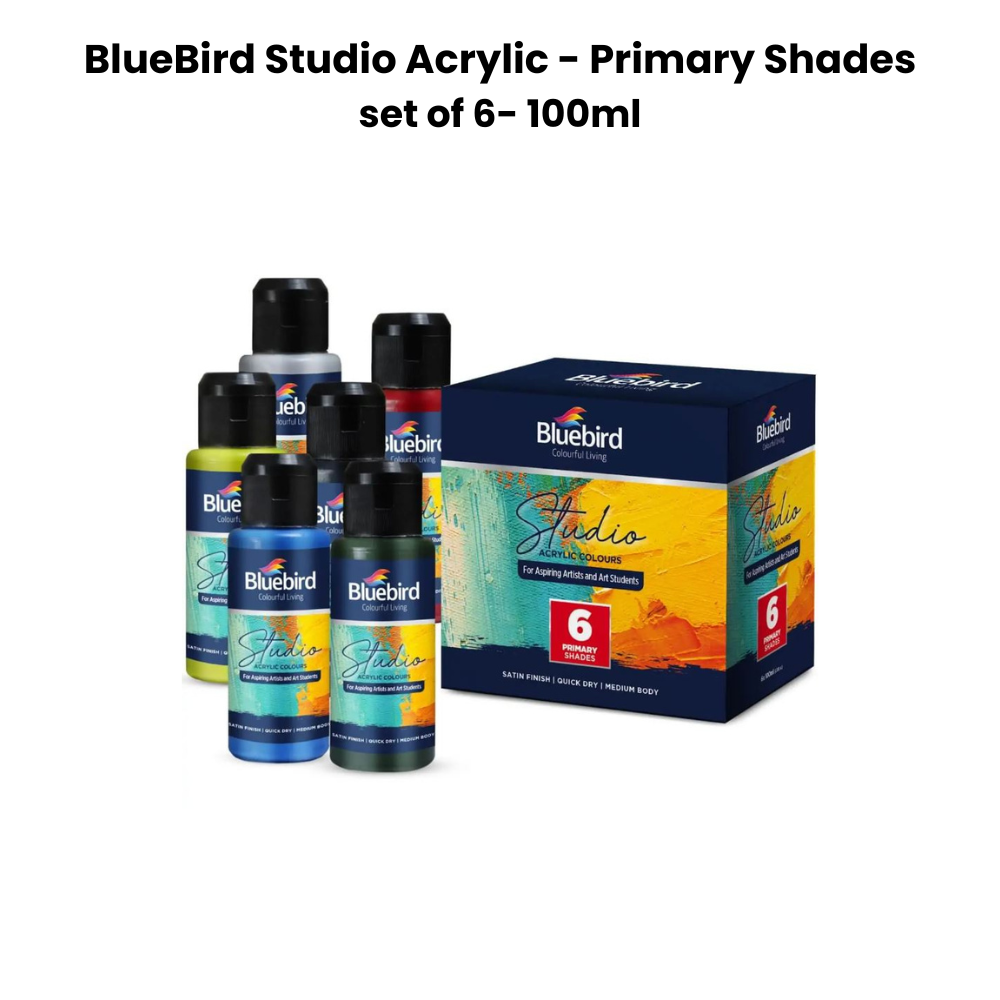 Blue Bird Studio Acrylic color set of 6 - 100ml