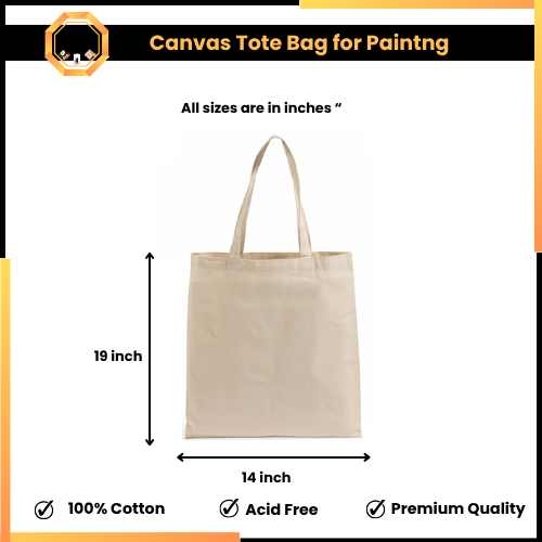 Plain Canvas Tote Bag For Painting - Special Edition