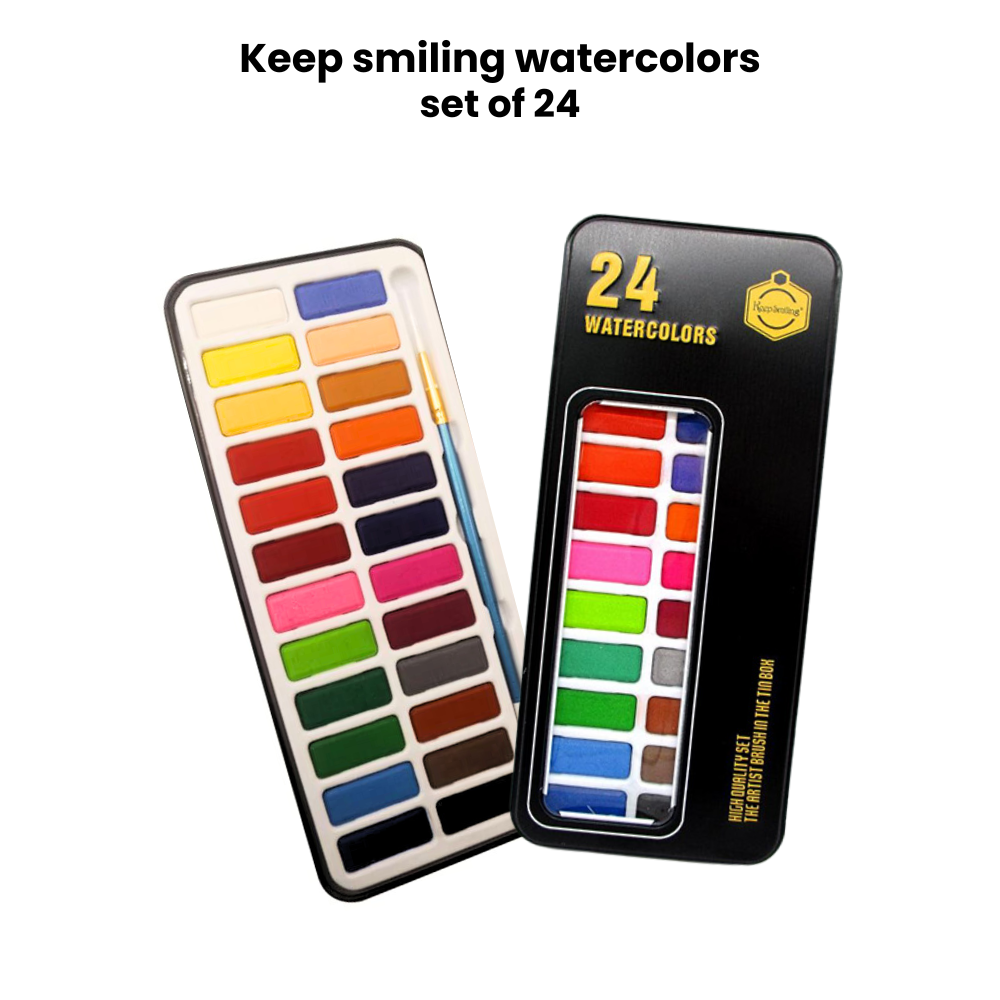 Keep smiling Watercolor set of 24 - Elite Edition