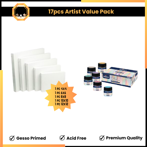 11pcs Artist Value Pack - Paints and Canvas Edition#2