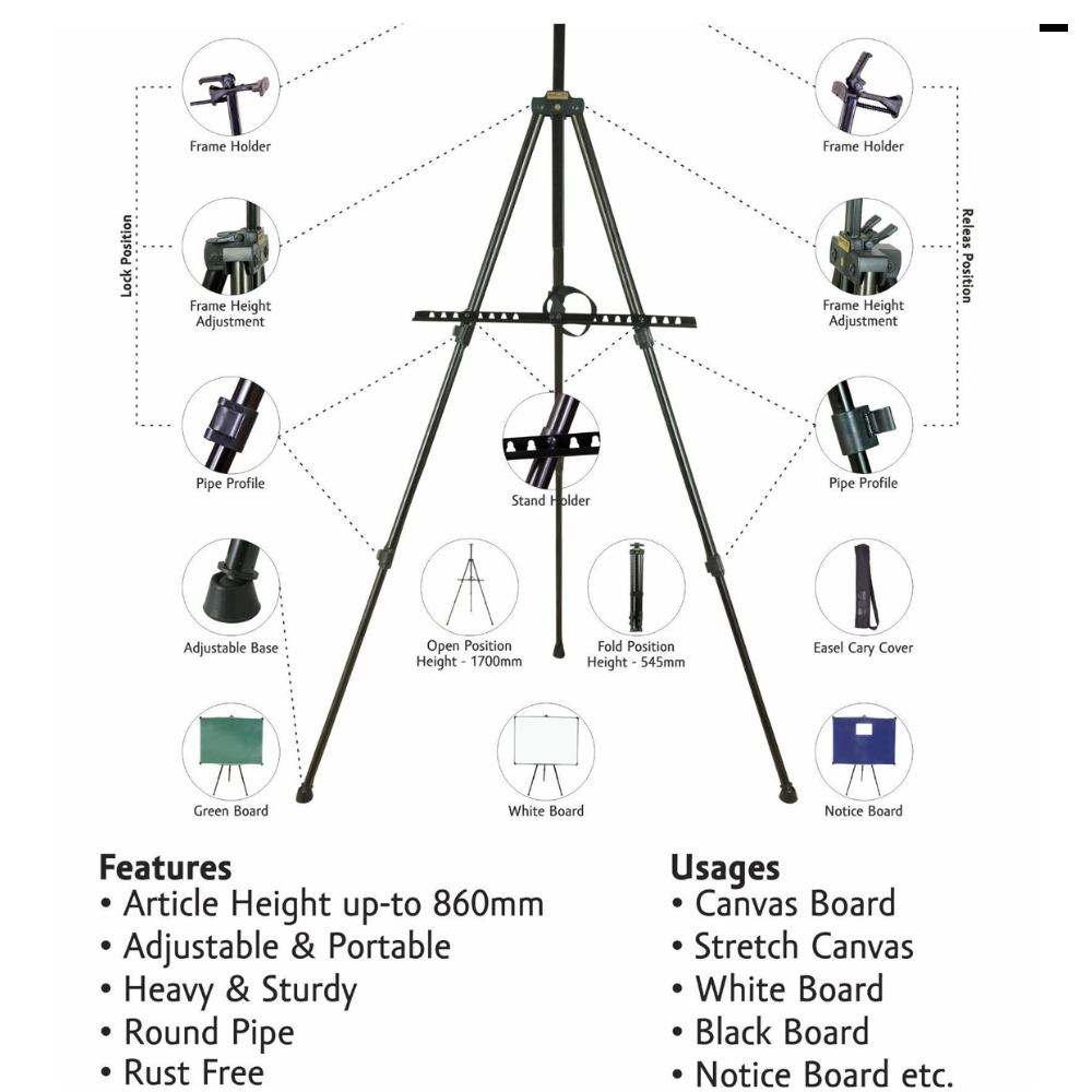 Adjustable Easel Stand For Artist - Limited Edition