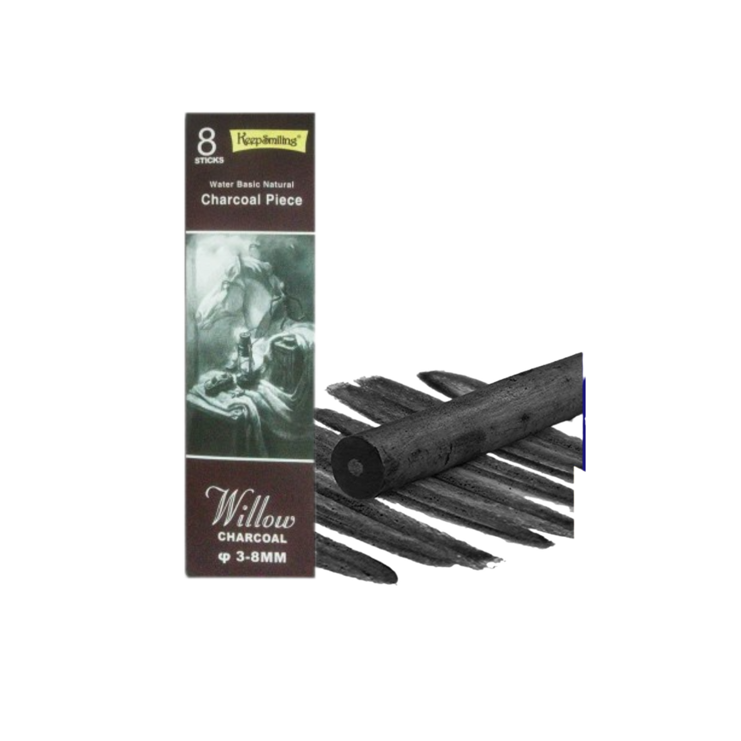 Keep smiling charcoal sticks pack of 8