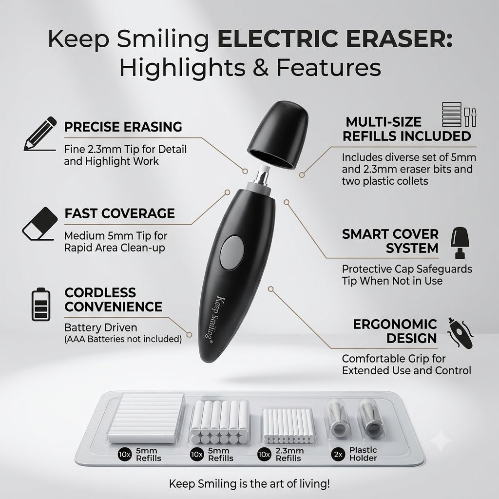 Keep smiling Electric Eraser - Limited Stock