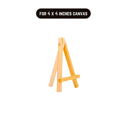 Mini Wooden easel stand for 4x4 inches canvas