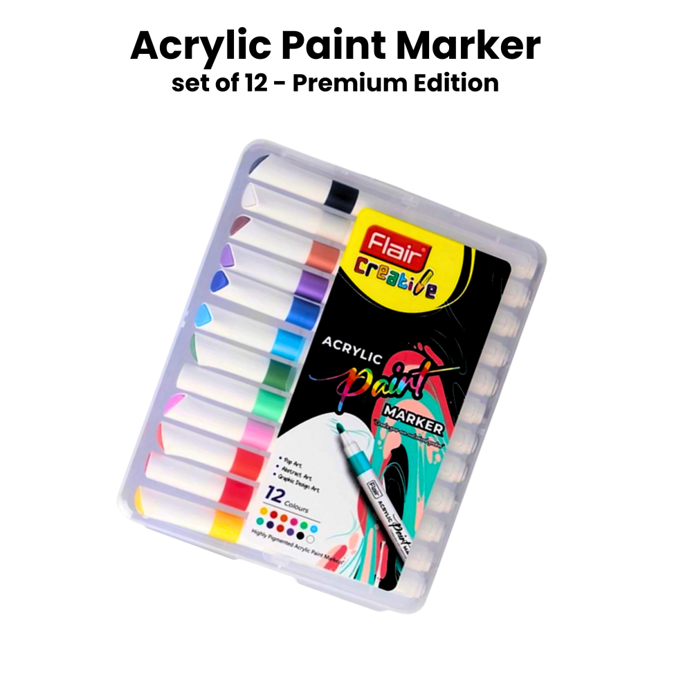 Acrylic Paint Markers Set of 12 - High quality