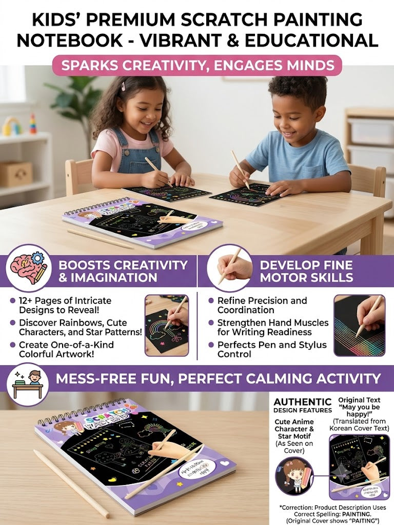 DIY Fun Creative Scratch Book for kids - Limited Edition