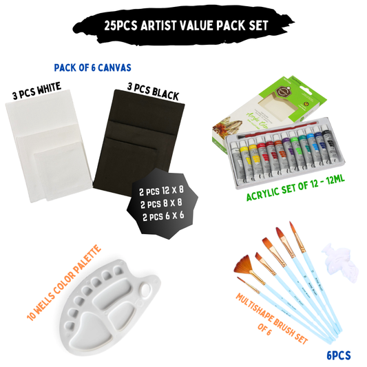 25 Pcs/Set Value Pack For Artist - Top Seller Mix Edition