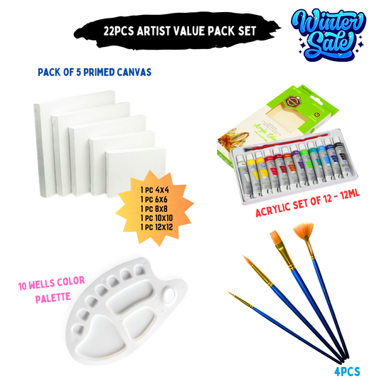 22 Pcs/Set Value Pack For Artist - Top Seller#1