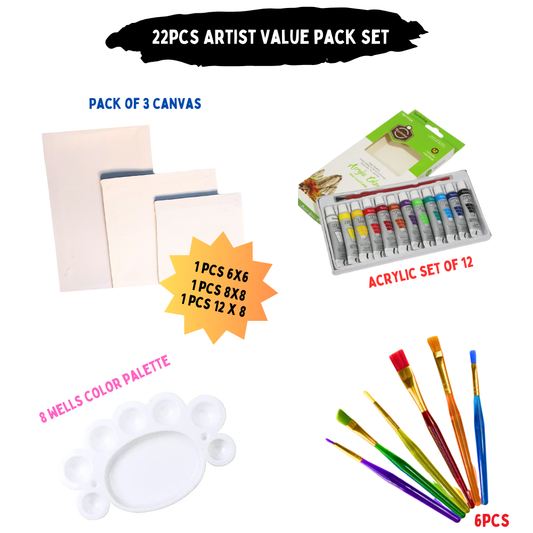 22 Pcs/Set Value Pack For Artist - Creative Edition