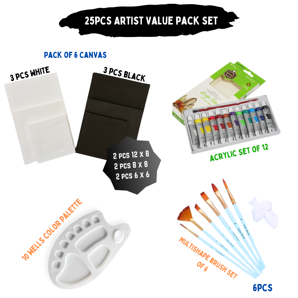 25 Pcs/Set Value Pack For Artist - Top Seller Mix Edition