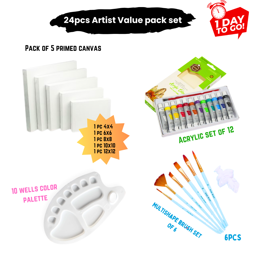 24 Pcs/Set Value Pack For Artist - Top Seller