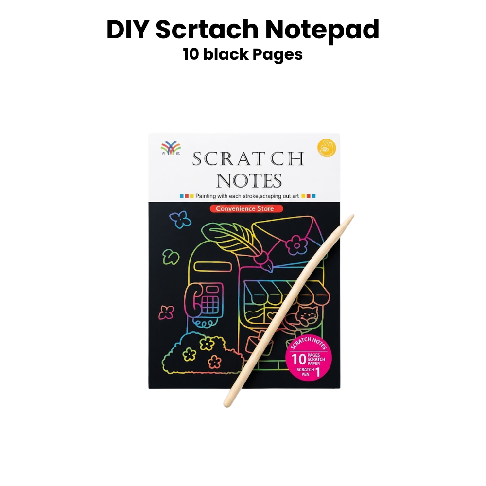 DIY Fun Creative Mini Scratch notepad for kids - Limited Edition