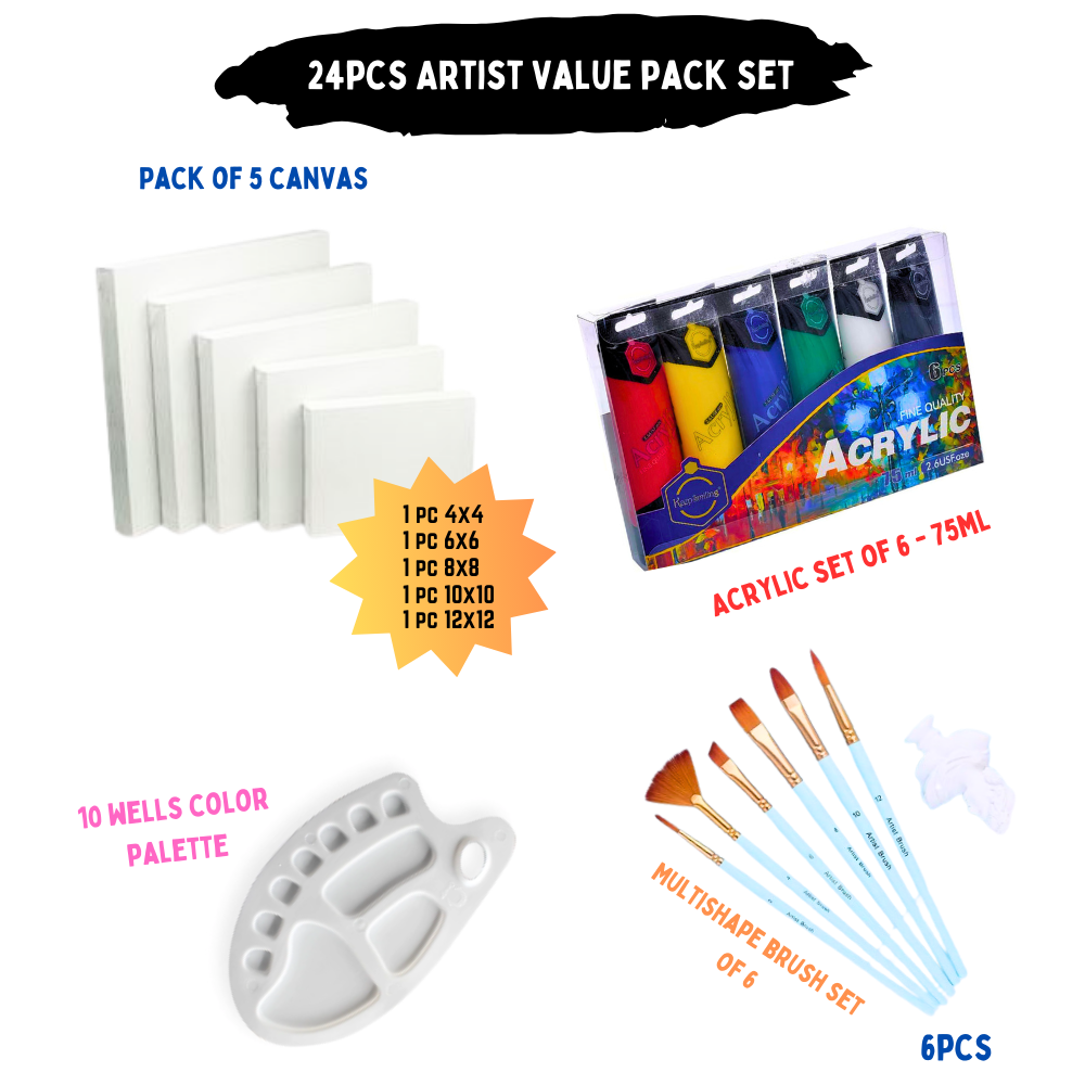 18 Pcs/Set Value Pack For Artist - Professional Edition